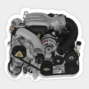 13b Engine Sticker